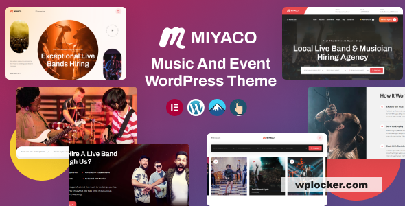 Miyaco v1.0.3 - Music And Event WordPress Theme