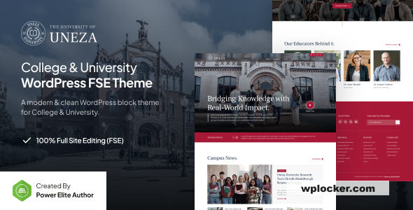 Uneza v1.0.0 - College & University FSE WordPress Theme