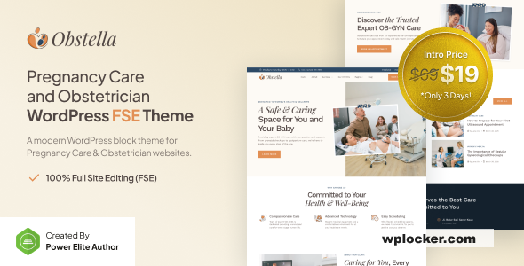 Obstella v1.0.0 – Pregnancy Care & Obstetrician FSE WordPress Theme