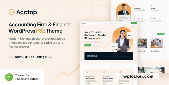 Acctop v1.0.0 – Accounting Firm & Finance FSE WordPress Theme