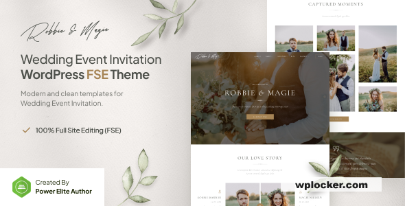 Robbie & Magie v1.0.1 - Wedding Event Invitation FSE WordPress Theme