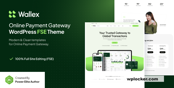 Wallex v1.0.1 – Online Payment Gateway FSE WordPress Theme