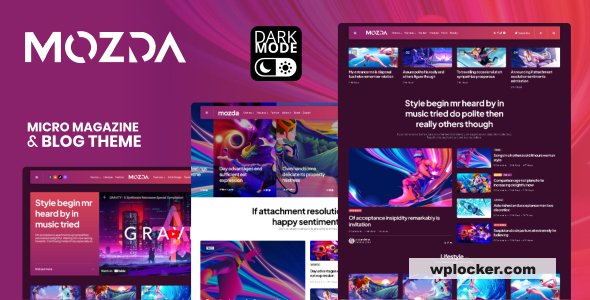 Mozda v1.2 - Micro Magazine & Blog Theme with Dark Mode