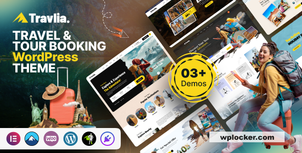 Travlia v1.0.1 - Travel & Tour Booking WordPress Theme