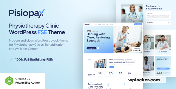 Pisiopax v1.0 - Physiotherapy Clinic Gutenverse FSE WordPress Block Theme