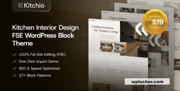 Kitchio v1.0.0 - Kitchen Cabinets & Furniture FSE WordPress Block Theme