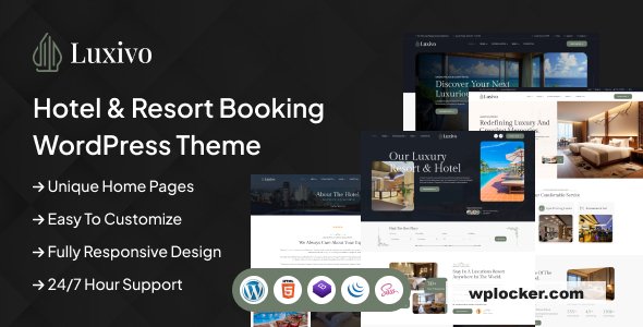 Luxivo v1.0 - Hotel & Resort Booking WordPress Theme