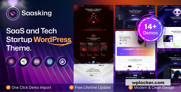 Saasking v1.0.1 - SaaS & Tech Startup WordPress Theme