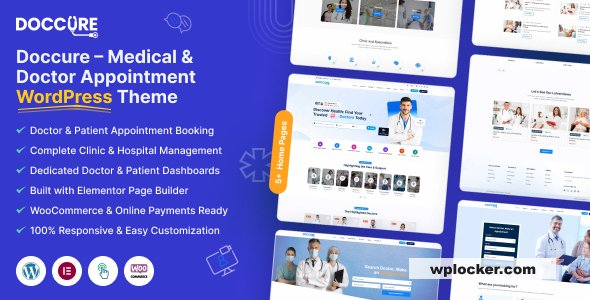Doccure v1.5.3 - Doctor Appointment Booking and Clinic Management WordPress Theme