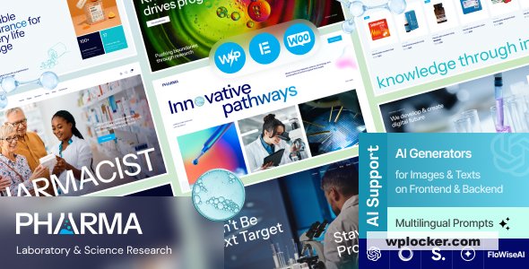 Pharma v1.6.0 - Laboratory & Science Research WordPress Theme