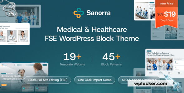 Sanorra v1.0.1 - Medical & Healthcare FSE WordPress Block Theme