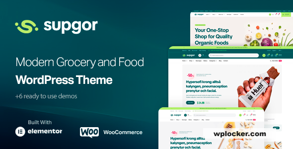 Supgor v1.0.4 - Grocery Store and Food WordPress Theme