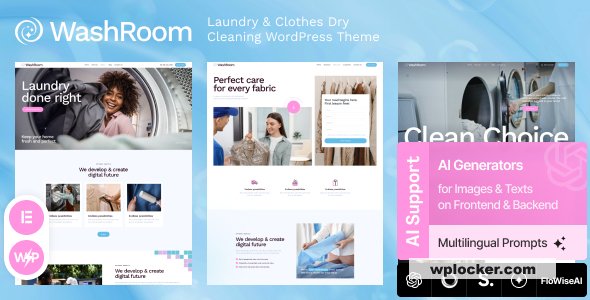 Washroom v1.4.0 - Laundry & Clothes Dry Cleaning WordPress Theme