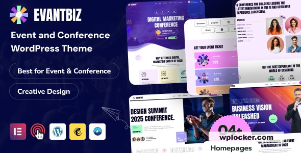 Evantbiz v1.0 – Conference & Events WordPress Theme