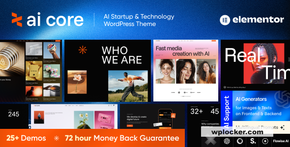 AI Core v1.0 - AI Startup & Technology WordPress Theme