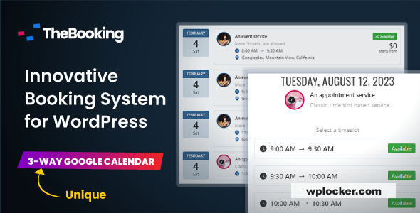 Team Booking v3.0.14 - WordPress Booking and Appointment Scheduling System