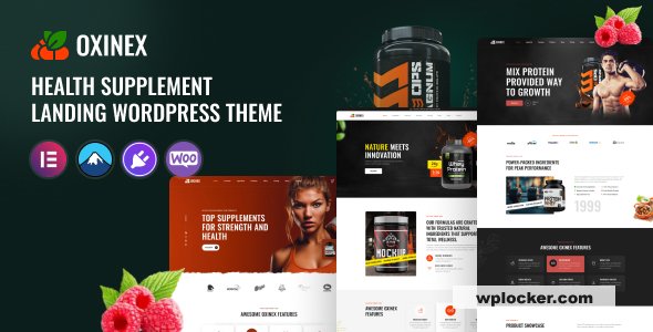 Oxinex v1.0 - Health Supplement WordPress Theme