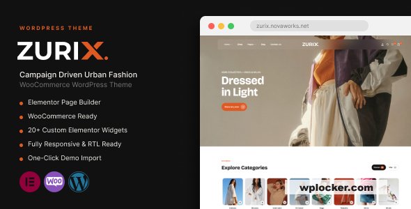 ZURIX v1.0.1 - Campaign Driven Urban Fashion WooCommerce Theme